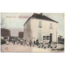 Géruge (Jura) - Ecole et Mairie.