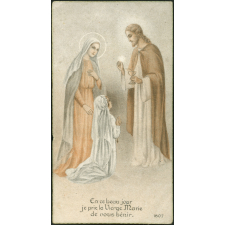 Image religieuse. En ce beau jour je prie la Vierge Marie de vous bénir.