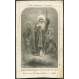 Image religieuse. La foi, l'espérance, la charité.
