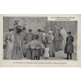 A la sortie de l'École - La Leçon du Maître - La tuberculose se communique par les crachats desséchés et réduits en poussière.