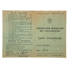 Carte d'éclaireuse.