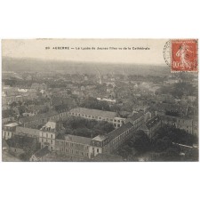 20 - Auxerre - Le Lycée de Jeunes filles vu de la Cathédrale.
