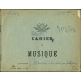 Cahier de musique.