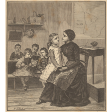 À l'école.