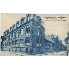 Ecole Pratique de Commerce et d'Industrie de Charleville - Vue Rue Chanzy et rue des Ecoles - N° 1680.