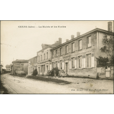 Genas (Isère) - La Mairie et les Ecoles.