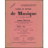 Cahier de devoirs de musique en 7 cahiers gradués.