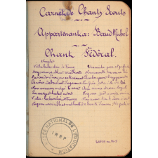 Cahier de morale.