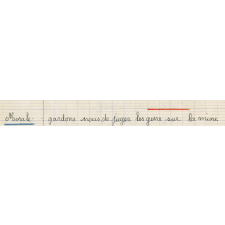 Cahier de roulement.