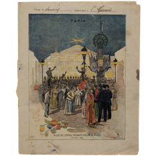 Place de l'Opéra pendant les fêtes russes. Octobre 1893 - Paris.