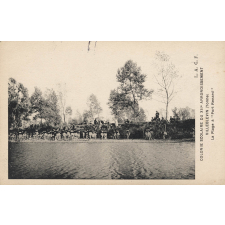 Colonie Scolaire du XIIe Arrondissement - Villeblevin (Yonne) - La Plage à Port Renard.