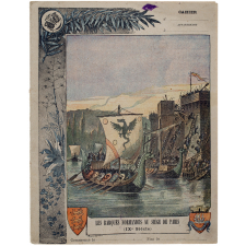 Les barques normandes au siège de Paris (IXe siècle).