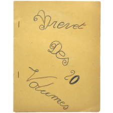 Travaux d'élèves Freinet, brevet des vingt volumes.