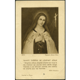 Image religieuse. Sainte Thérèse de l'Enfant Jésus.