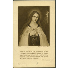 Image religieuse. Sainte Thérèse de l'Enfant Jésus.