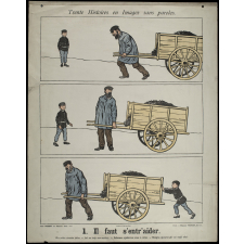 Trente histoires en images sans paroles. 1-Il faut s'entraider. 2-La curiosité punie.