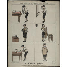 Trente histoires en images sans paroles. 7- L'enfant propre. 8- Maman soigne sa petite Suzanne.