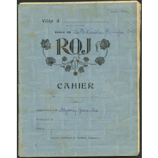 Cahier d'écriture.
