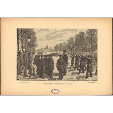 Bataillons scolaires. Exercices boulevard Saint-Jacques.