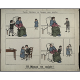 Trente histoires en images sans paroles. 15- Maman est malade. 16- La fête du père.