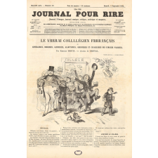 Le vrrrai collllégien frrrançais ou Espiègleries, drôleries, gamineries, galopineries, gredineries et canailleries des écoliers parisiens, de Edouard Martin.