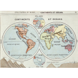 Géographie. Cours élémentaire et 1re année de cours moyen. Notions générales - La France - Les colonies. Les cinq parties du monde.