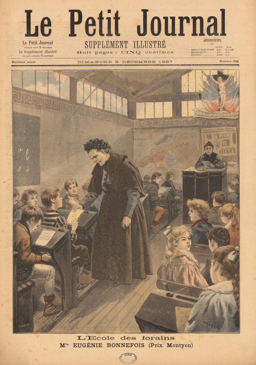 L'Ecole des forains. Melle Eugénie Bonnefois (Prix Montyon).
