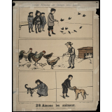 Trente histoires en images sans paroles. 29-Aimons les animaux. 30-Il faut être charitable.