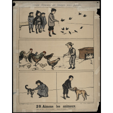 Trente histoires en images sans paroles. 29-Aimons les animaux. 30-Il faut être charitable.