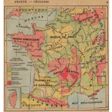 Cours de géographie. Cours moyen - Certificat d'études. Géographie de la France et étude sommaire des cinq parties du monde. 