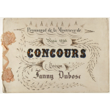 Concours. Pensionnat de la Miséricorde. Fanny Dubosc. 1ère Division.