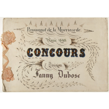 Concours. Pensionnat de la Miséricorde. Fanny Dubosc. 1ère Division.