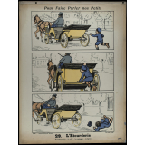 Tableaux muraux. Pour faire parler nos petits. 32 scènes familières en images sans paroles. Deuxième Série. 29- L'étourderie. 30- Dans le jardin.