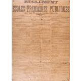 Règlement des Ecoles Primaires Publiques de la Seine-Inférieure.