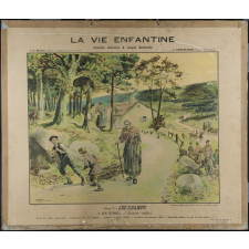 Tableau mural. La vie enfantine. Série 5, Les champs. 3, En forêt.
