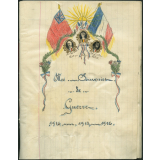 Cahier, mes souvenirs de guerre