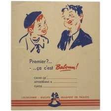 Premier?... -...ça c'est Baboum! - L'Alsacienne. Biscuits seulement en paquets