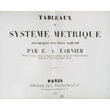 Tableaux du Système métrique accompagnés d'un livret explicatif.