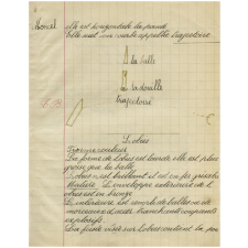 Cahier de rédactions. L'école et la guerre 1914-1917