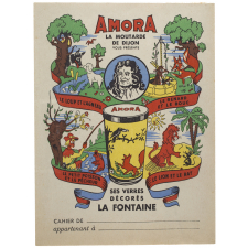 Amora, la moutarde de Dijon, vous présente ses verres décorés La Fontaine