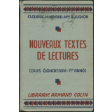 Nouveaux textes de lectures : cours élémentaire : 1ere année