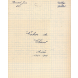 Cahier de chant