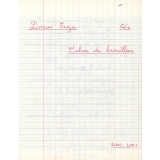 Cahier de brouillon, CE1