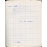 Cahier de musique