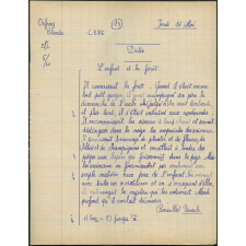 Certificat d'études 1957. Canton de Damville. Dictée-questions