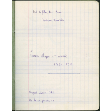 Cahier journalier
