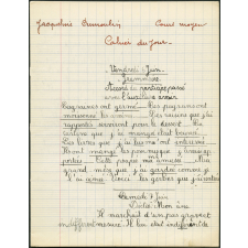 Cahier du jour