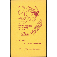 Votre prénom sur votre crayon Conté : demandez-le à votre papetier...