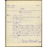 Cahier du jour