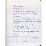 Cahier journalier